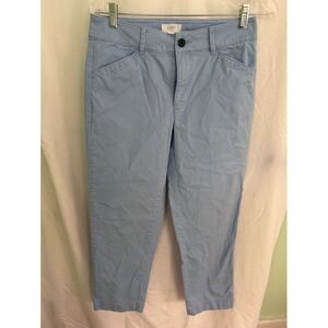 LOFT Outlet Womens Blue Crop Pants‎ Size 2 Career Casual